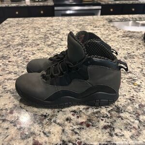 Jordan 10 retro Black and Gray High-Top Sneakers